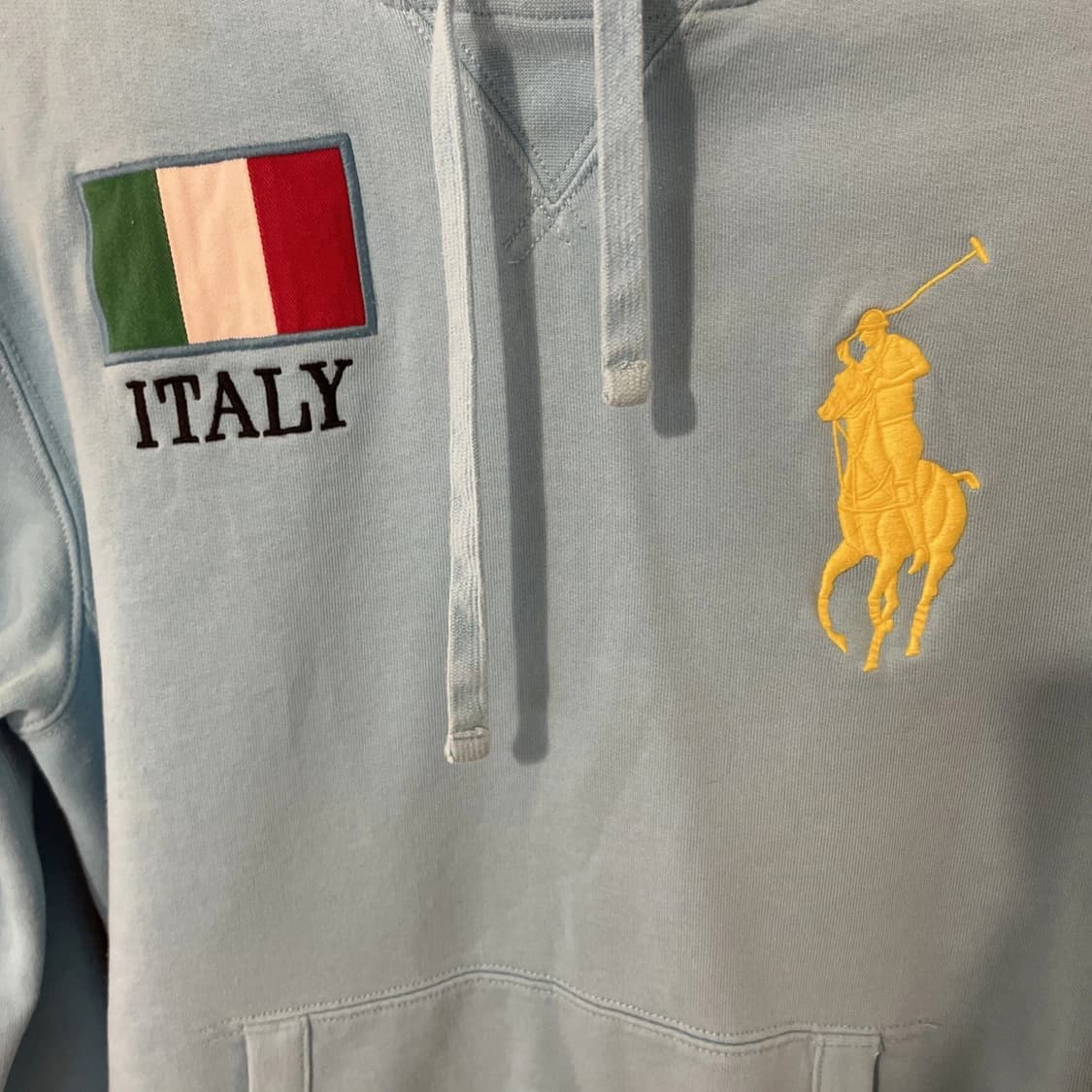 폴로 랄프로렌 빅포니 이탈리 후드티 하늘 상품이미지2