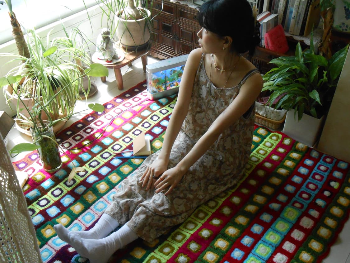 소프트 믹스 컬러 레이어드 슬립 원피스 상품이미지2