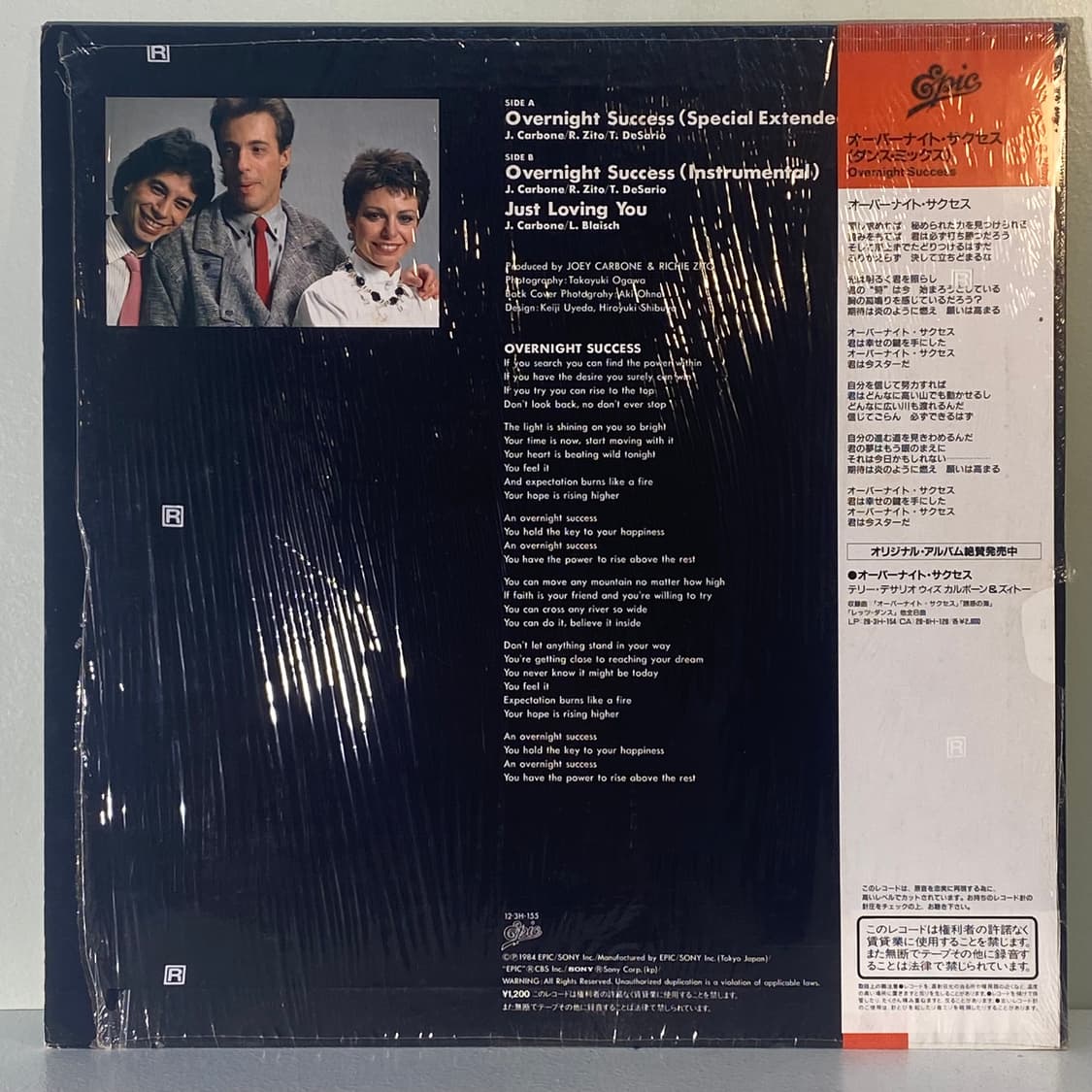 (중고LP-디스코) Teri Desario With Carbone & 상품이미지2