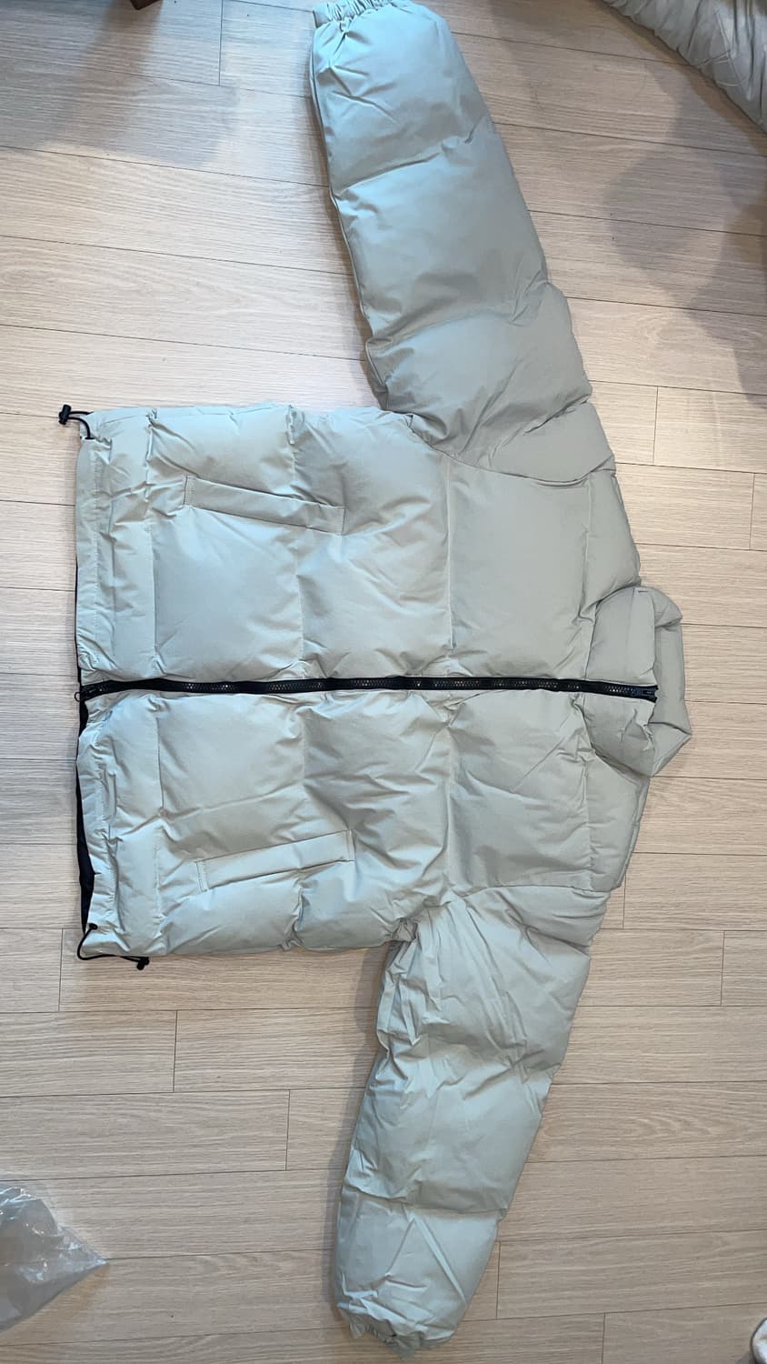 웰론 나노 숏 패딩 그레이 상품이미지2