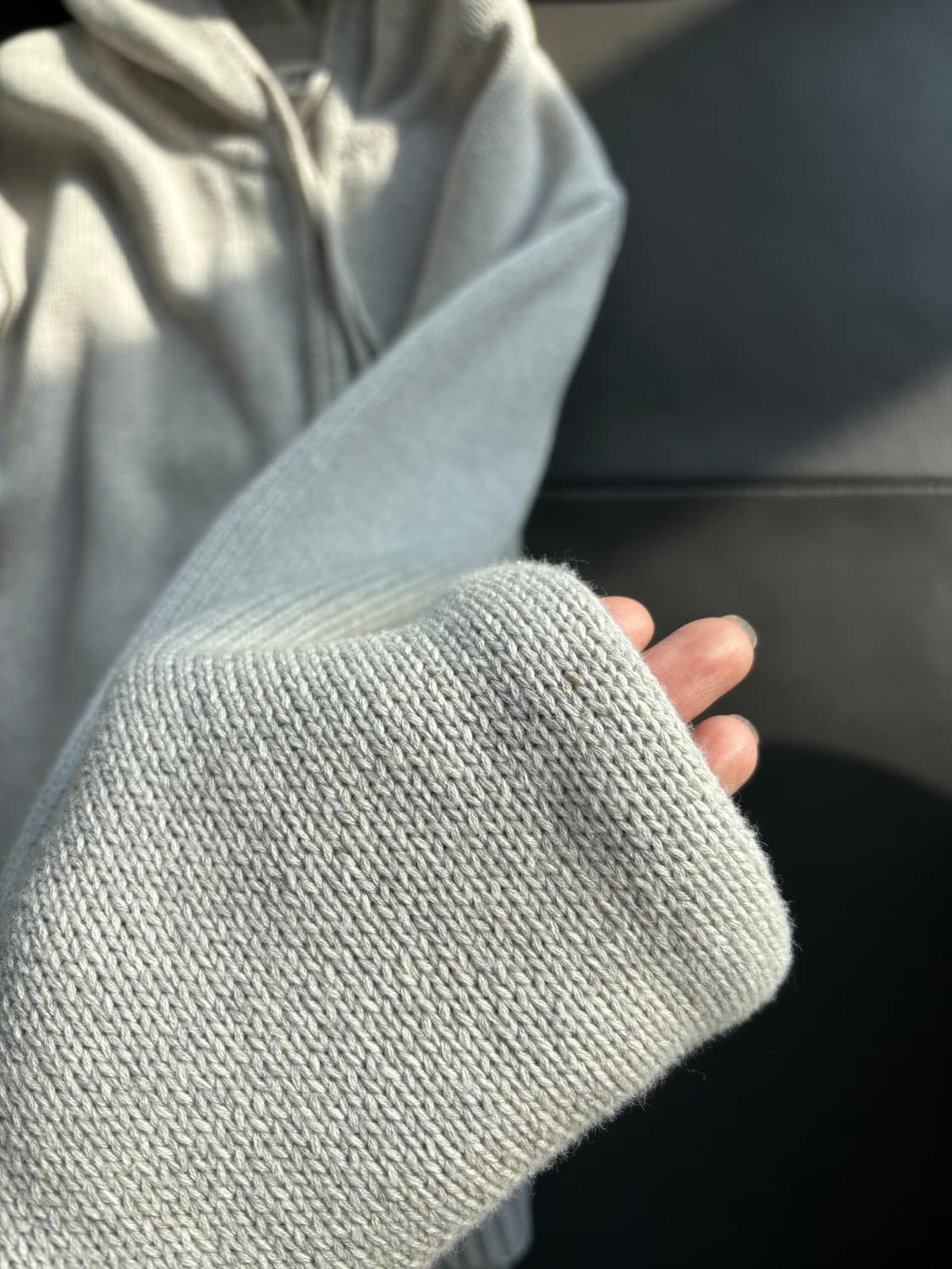 글로니 G CLASSIC KNIT ZIP UP 그레이 상품이미지5