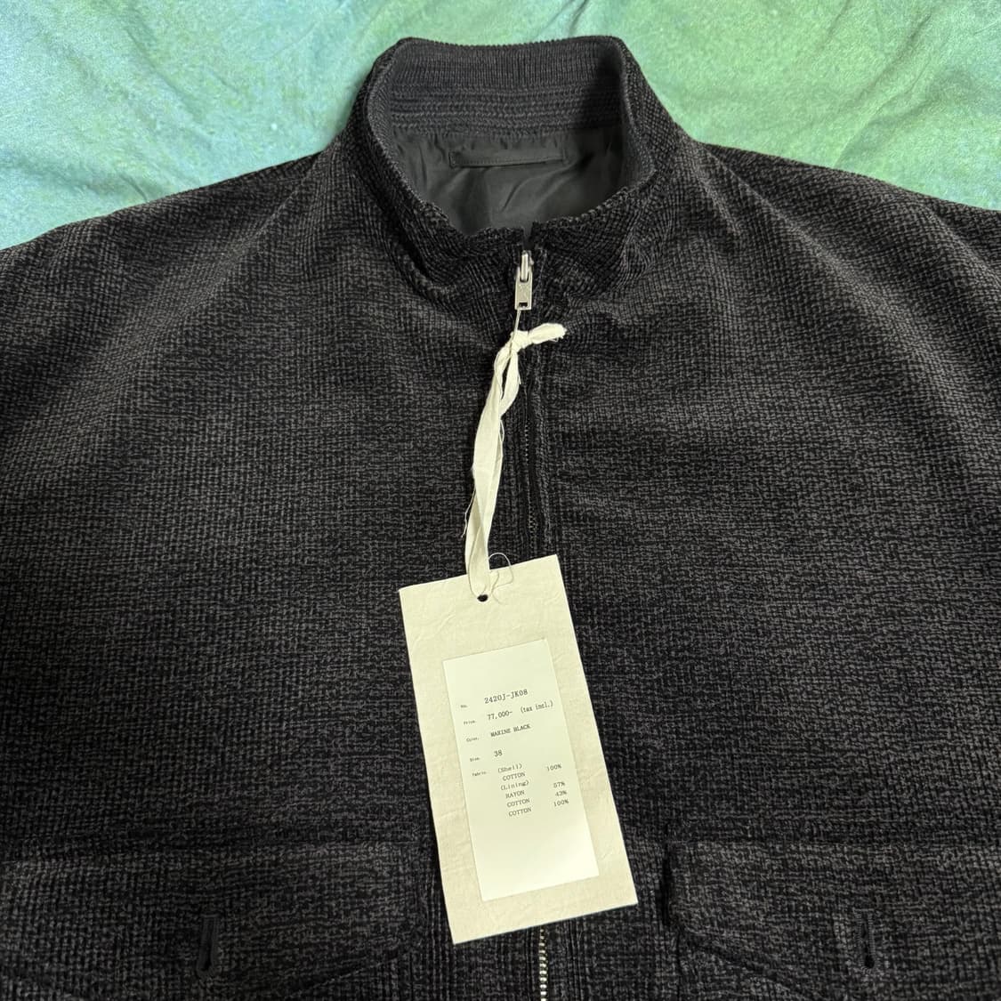 [38]올드조 24FW 프린티드 코듀로이 모터링 자켓 상품이미지6