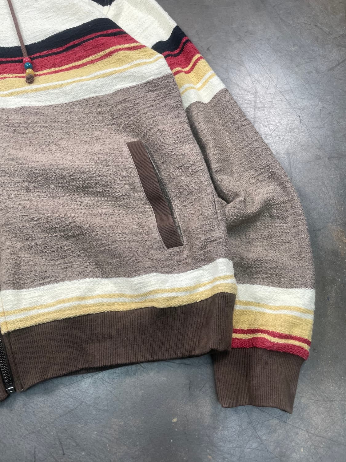 PowerToPeople 에스닉 스트라이프 후드집업 상품이미지3