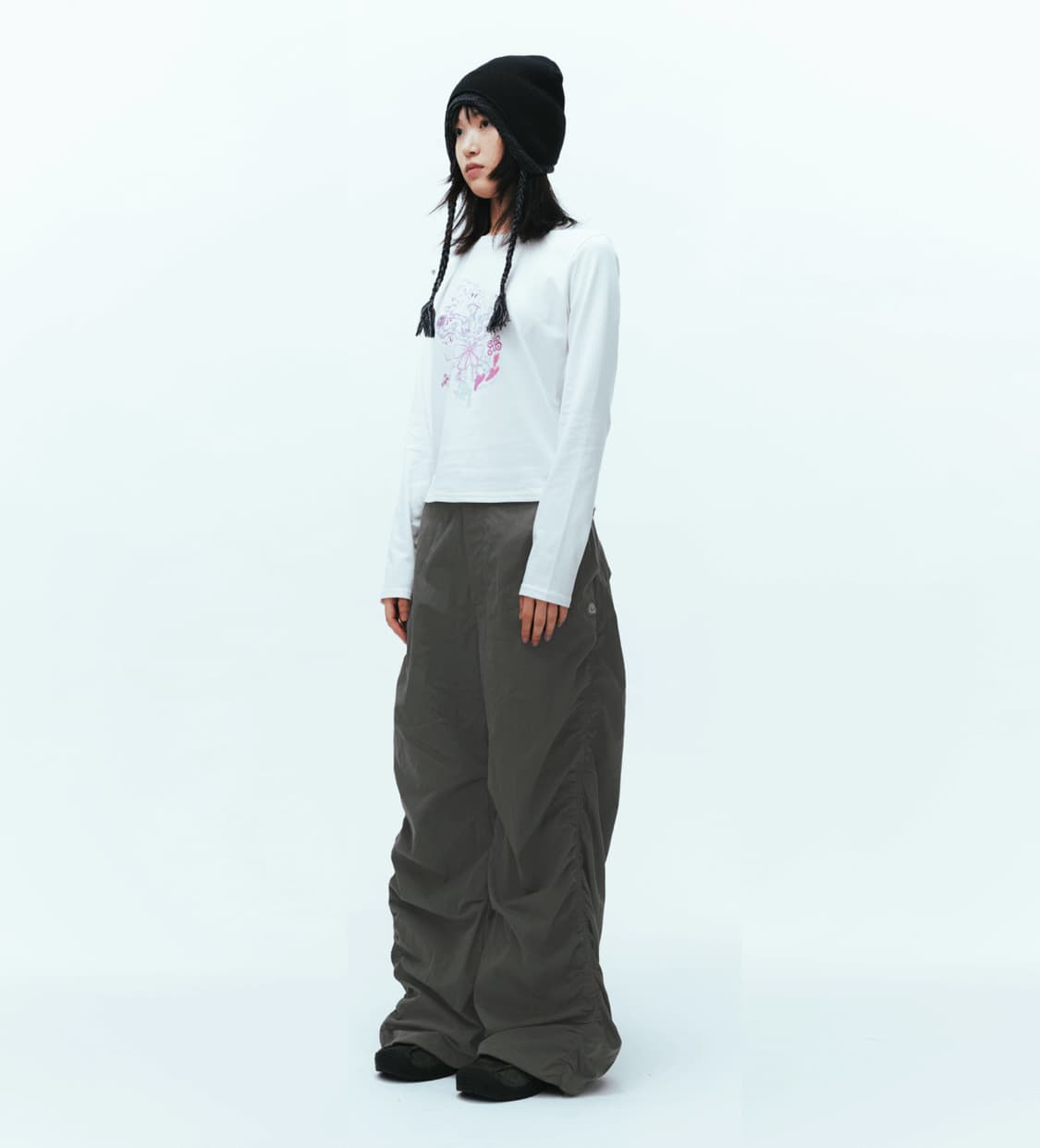 코이세이오 PUCKERING PANTS GREY 상품이미지2
