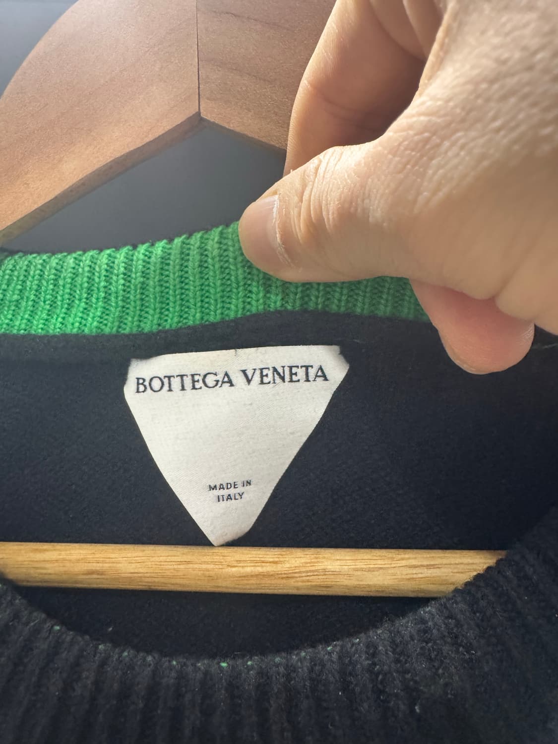 보테가베네타 콘트라스트 스티칭 울 니트 상품이미지3