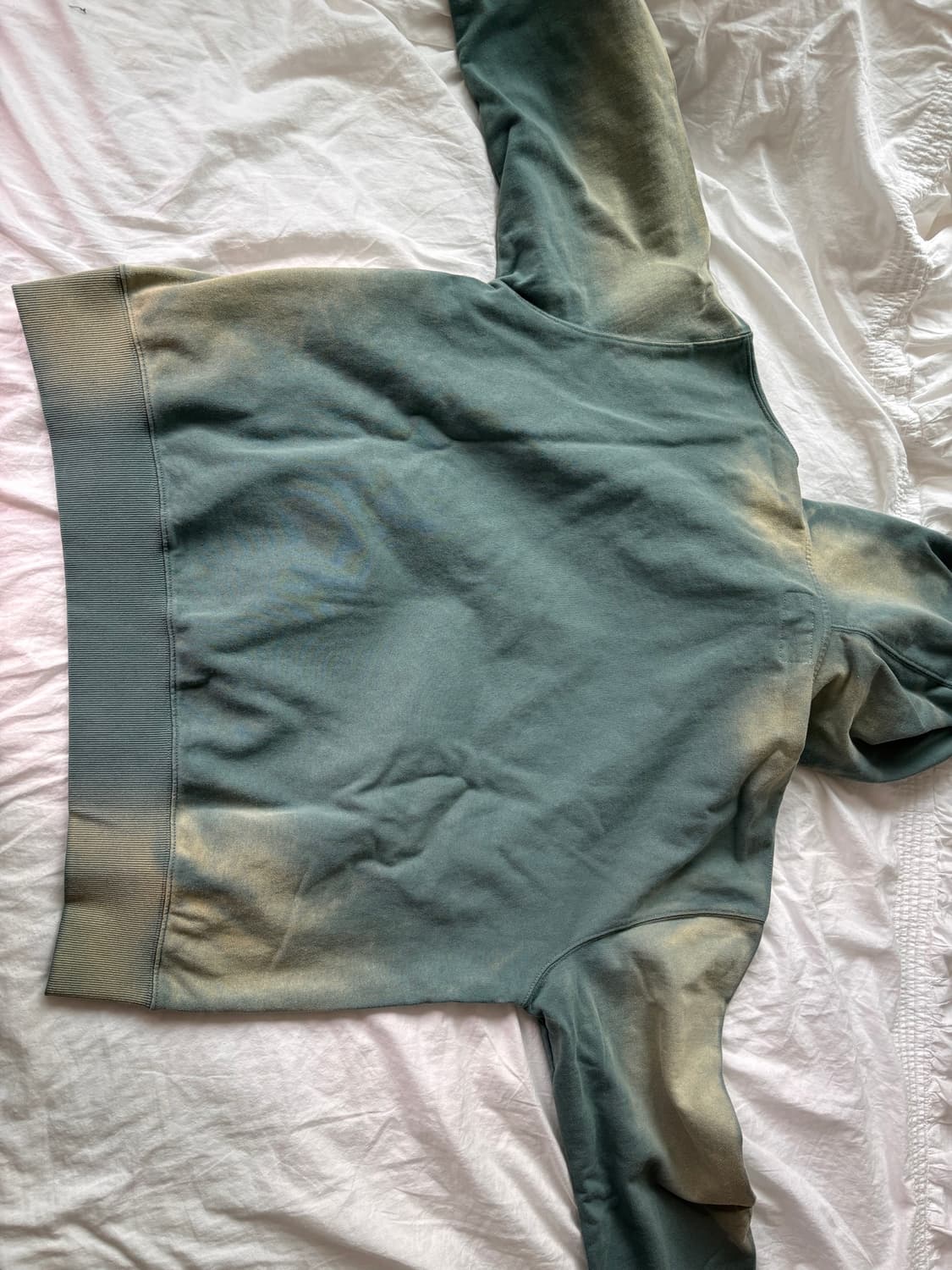 Vintage Hoodie 워시드 그린 L 선페이드 워싱 헤비웨이트 후드 상품이미지8