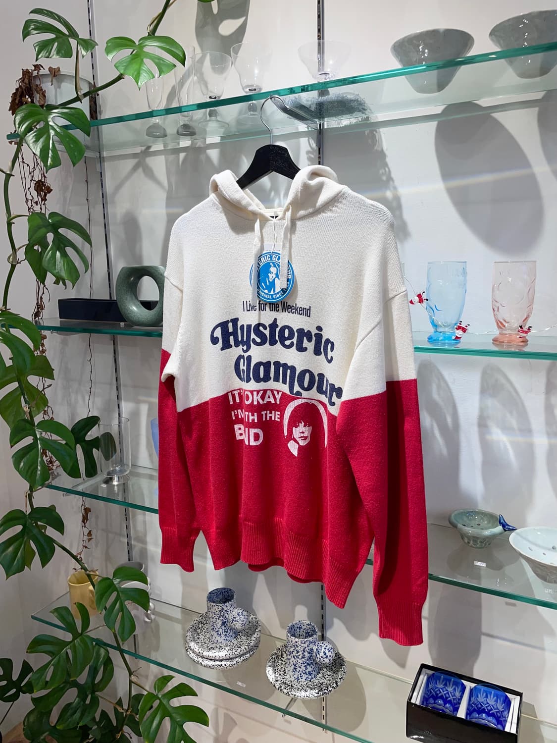 히스테릭글래머 I live for the weekend hoodie 상품이미지4