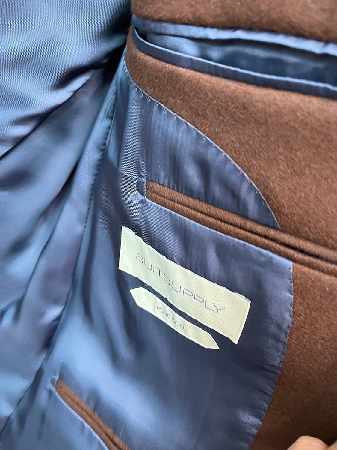 100) 수트서플라이 버건디 울자켓  상품이미지4