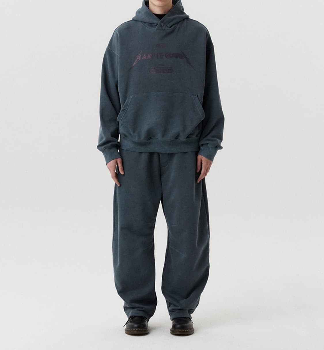 WMC 피그먼트 후드셋업 NAVY (M/30) 상품이미지1