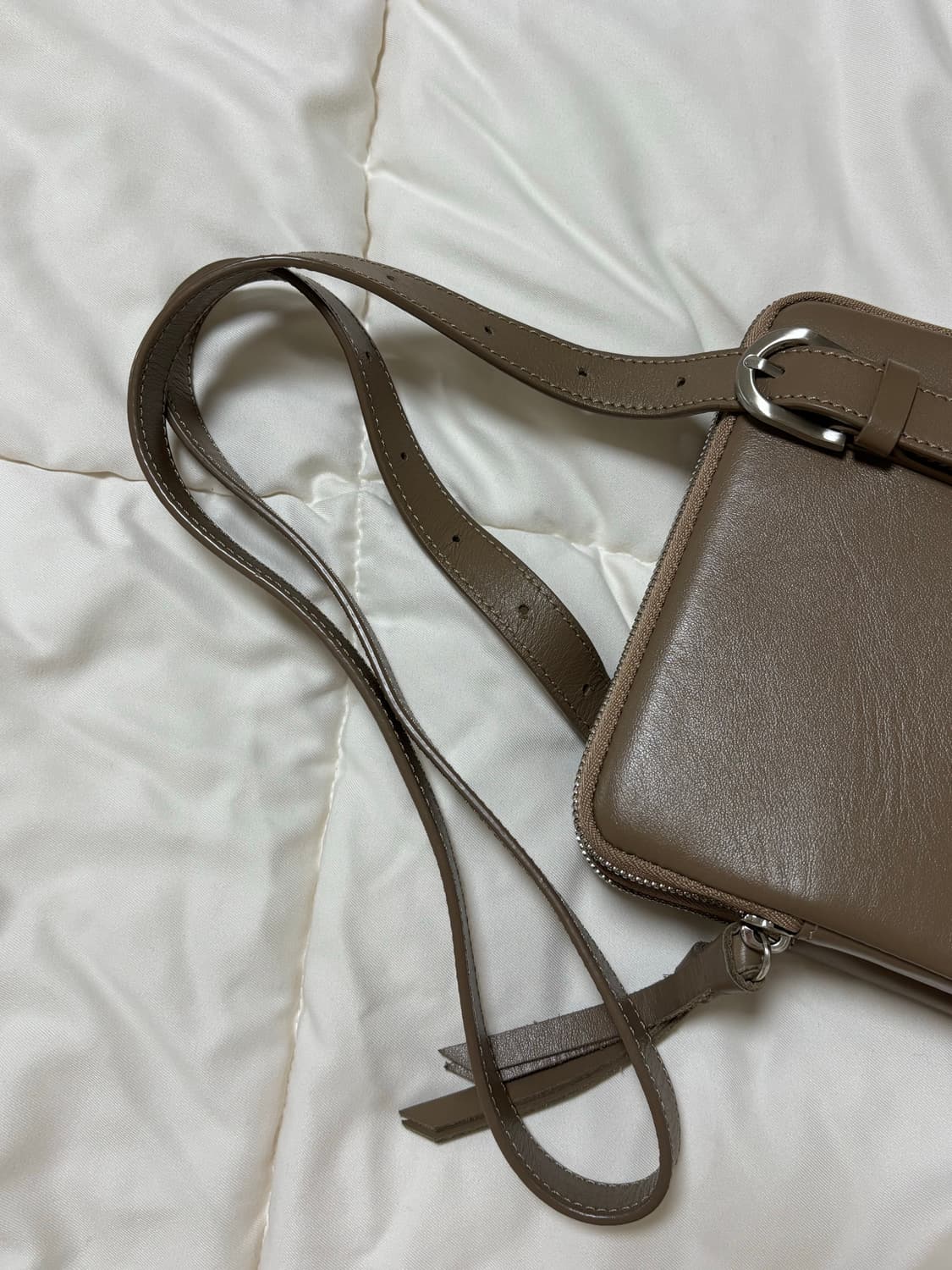 미닛뮤트 트윈스퀘어백 그레이베이지 상품이미지4