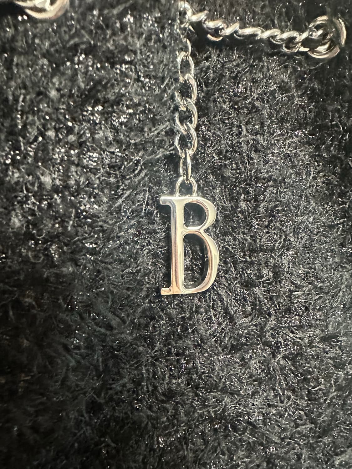 더바넷 thebarnet 트위드 드로우스트링 체인 백팩 상품이미지5