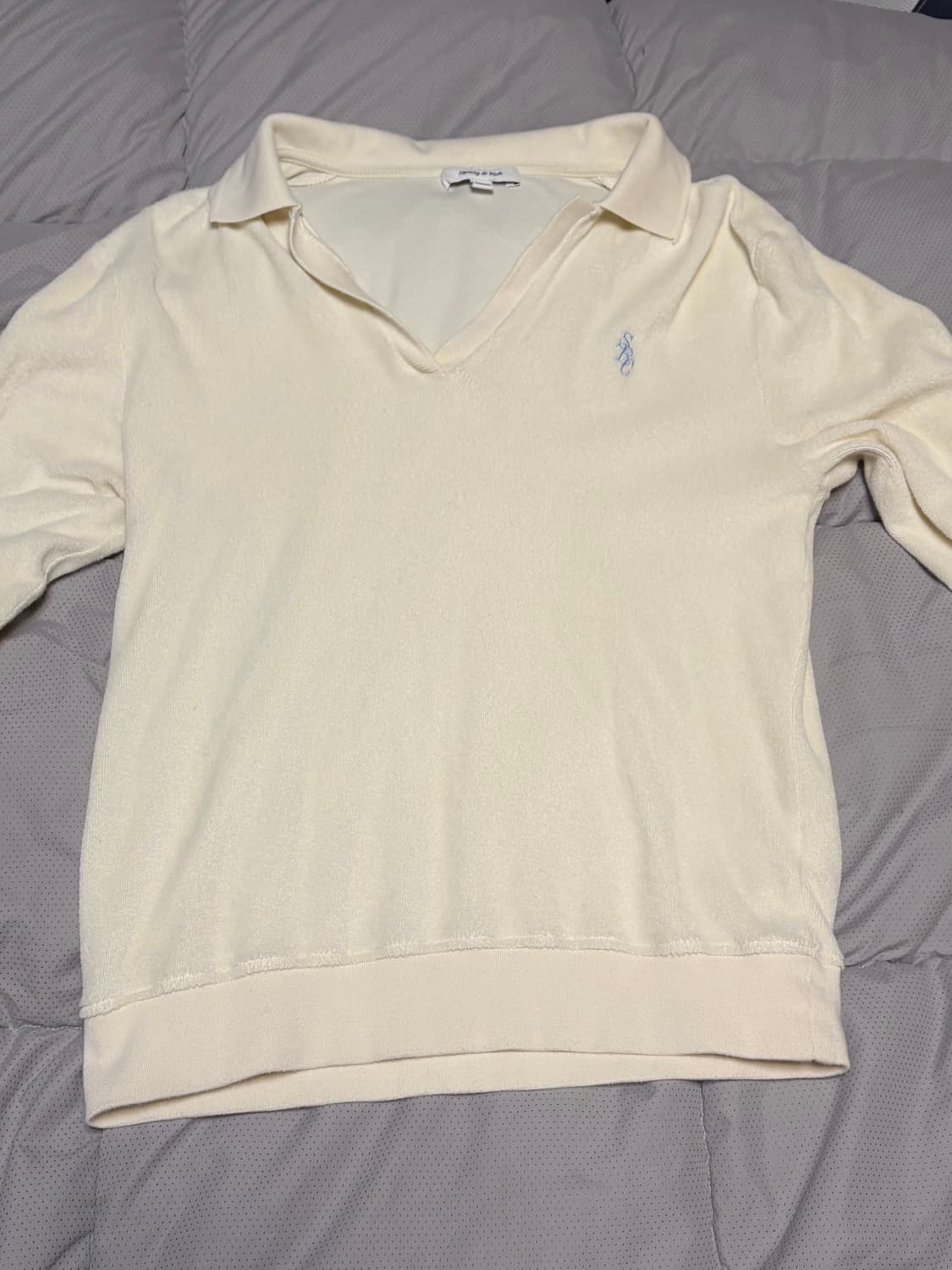 스포티앤리치 SRC 테리폴로 스웻셔츠 아이보리 상품이미지4