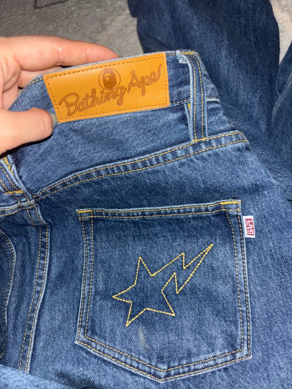bape jeans 베이프 스톤 샤크 데님 상품이미지2