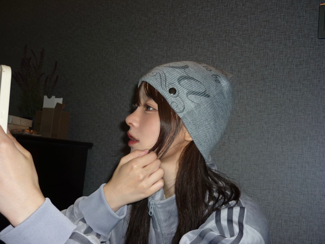 ID vintage 아이디빈티지 프린팅비니 상품이미지2