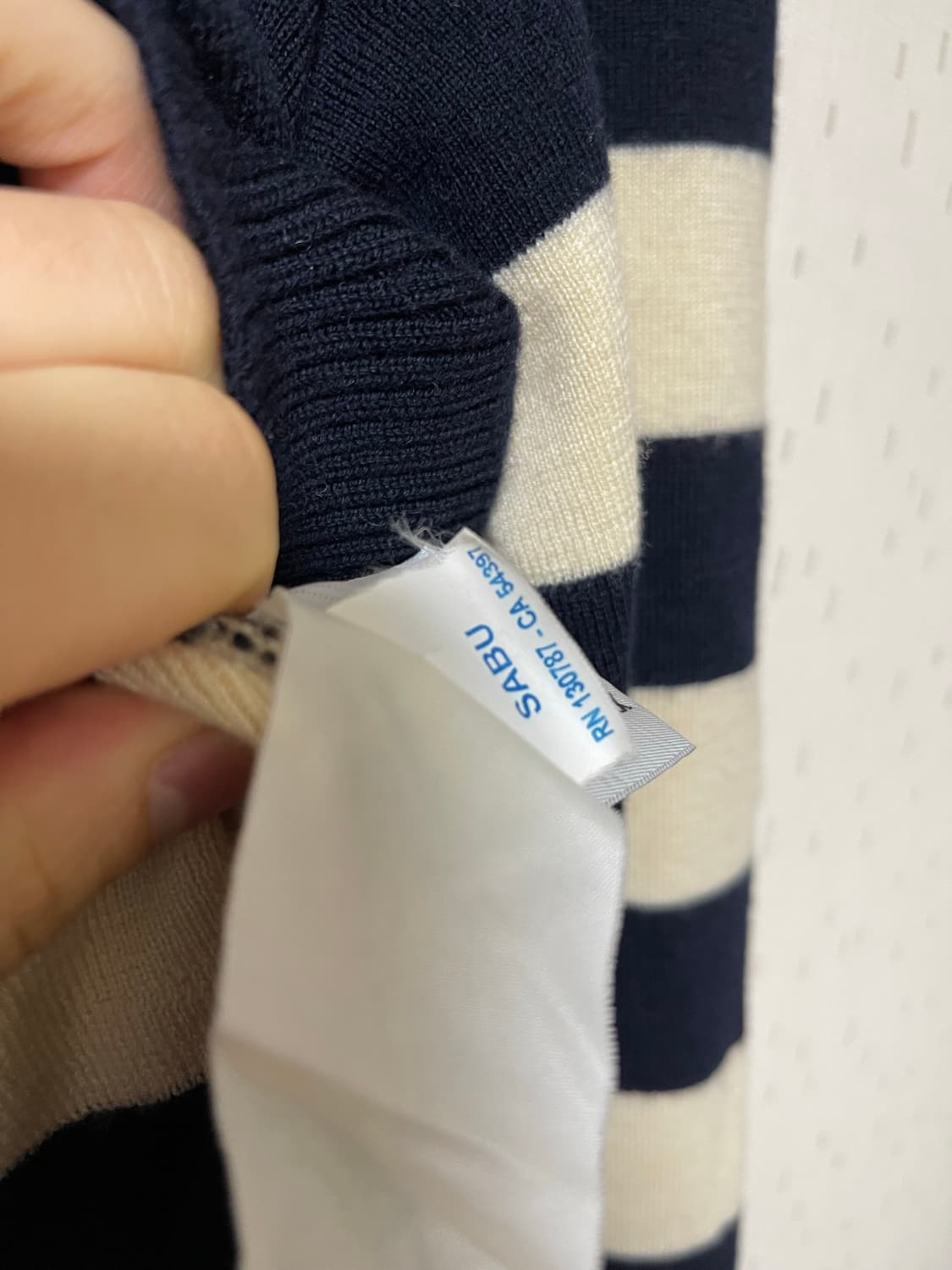 세인트 제임스 정춤 여성 보더 크루넥 니트 상품이미지5