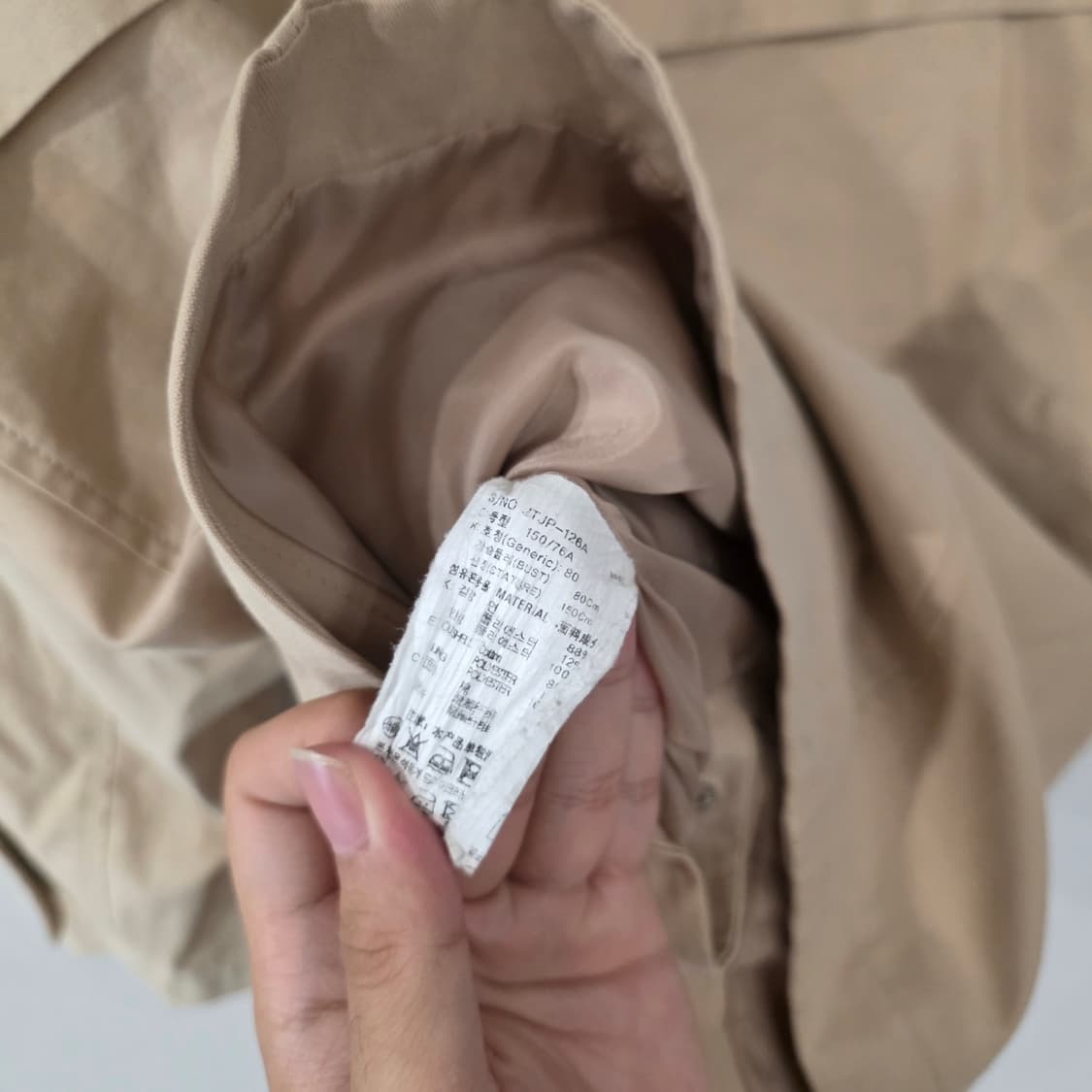 JUCY JUDY 베이지 후드 야상 점퍼 80 상품이미지7