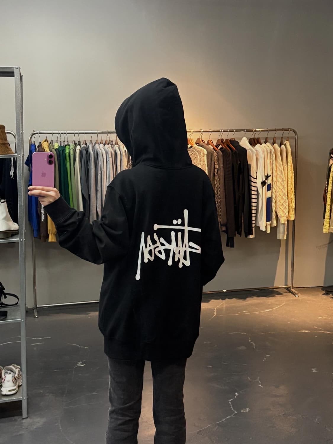 스투시 베이직로고 후드티 A2787 상품이미지2