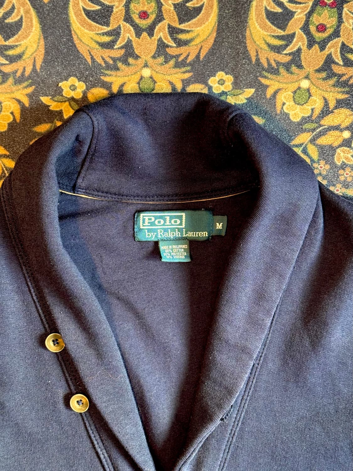 폴로 숄카라 네이비 가디건 상품이미지2