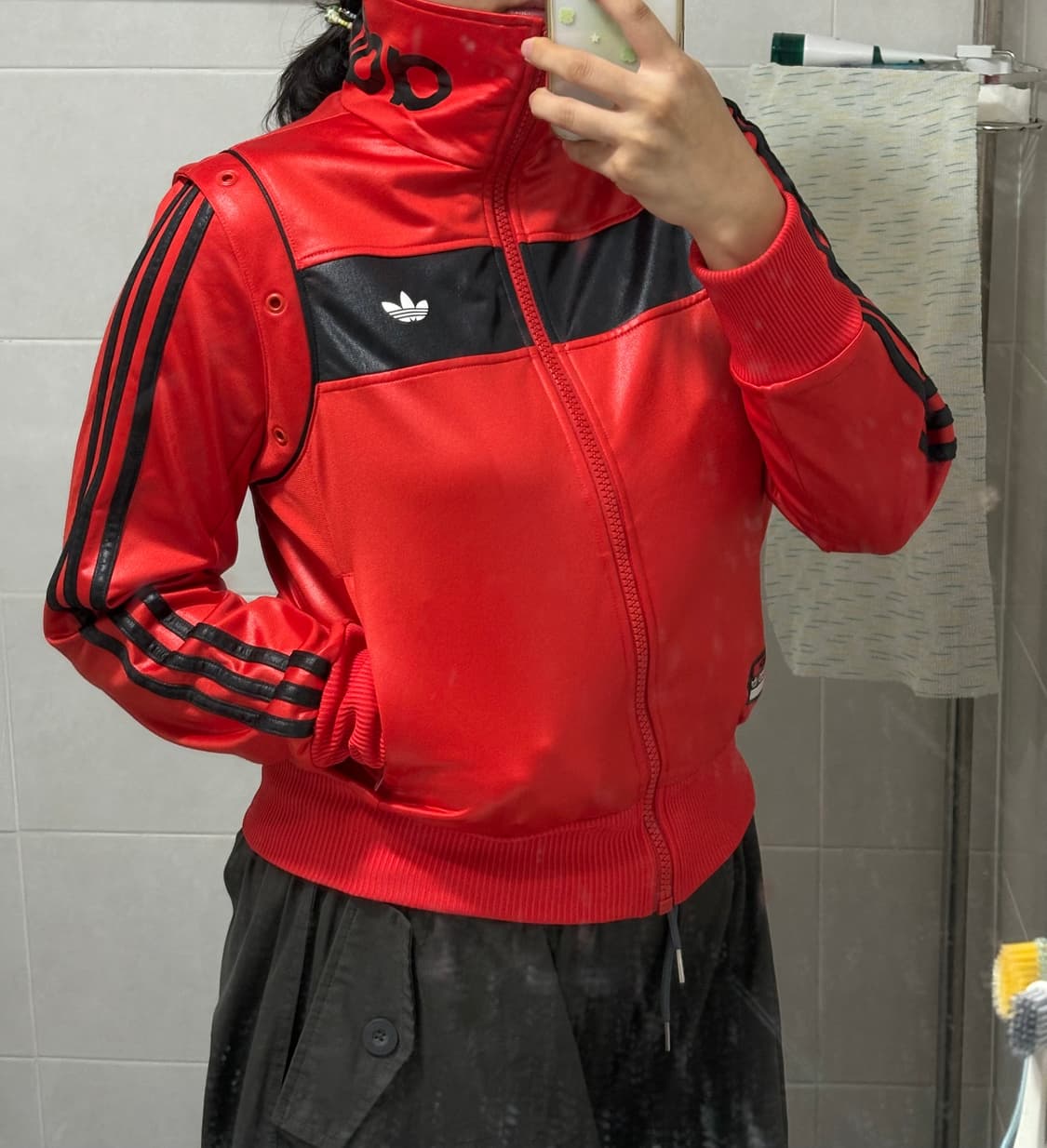 아디다스 파이어버드 져지 레드 블랙 초희귀 상품이미지3