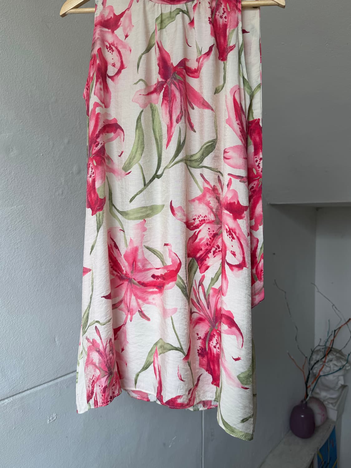 하와이안 패턴 홀터넥 원피스 상품이미지3