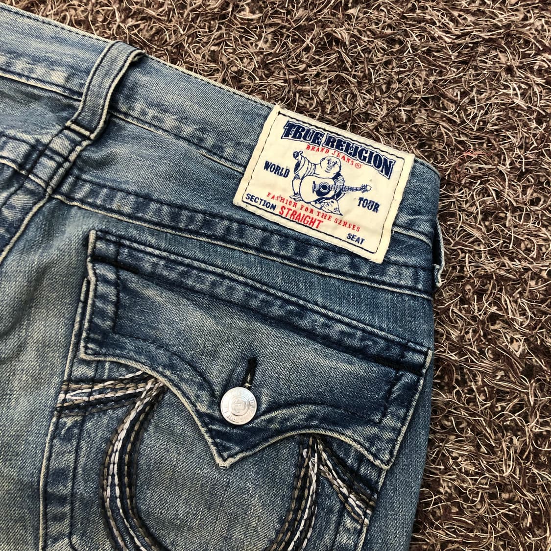 트루릴리전 워싱 스트레이트진 데님 팬츠 상품이미지6