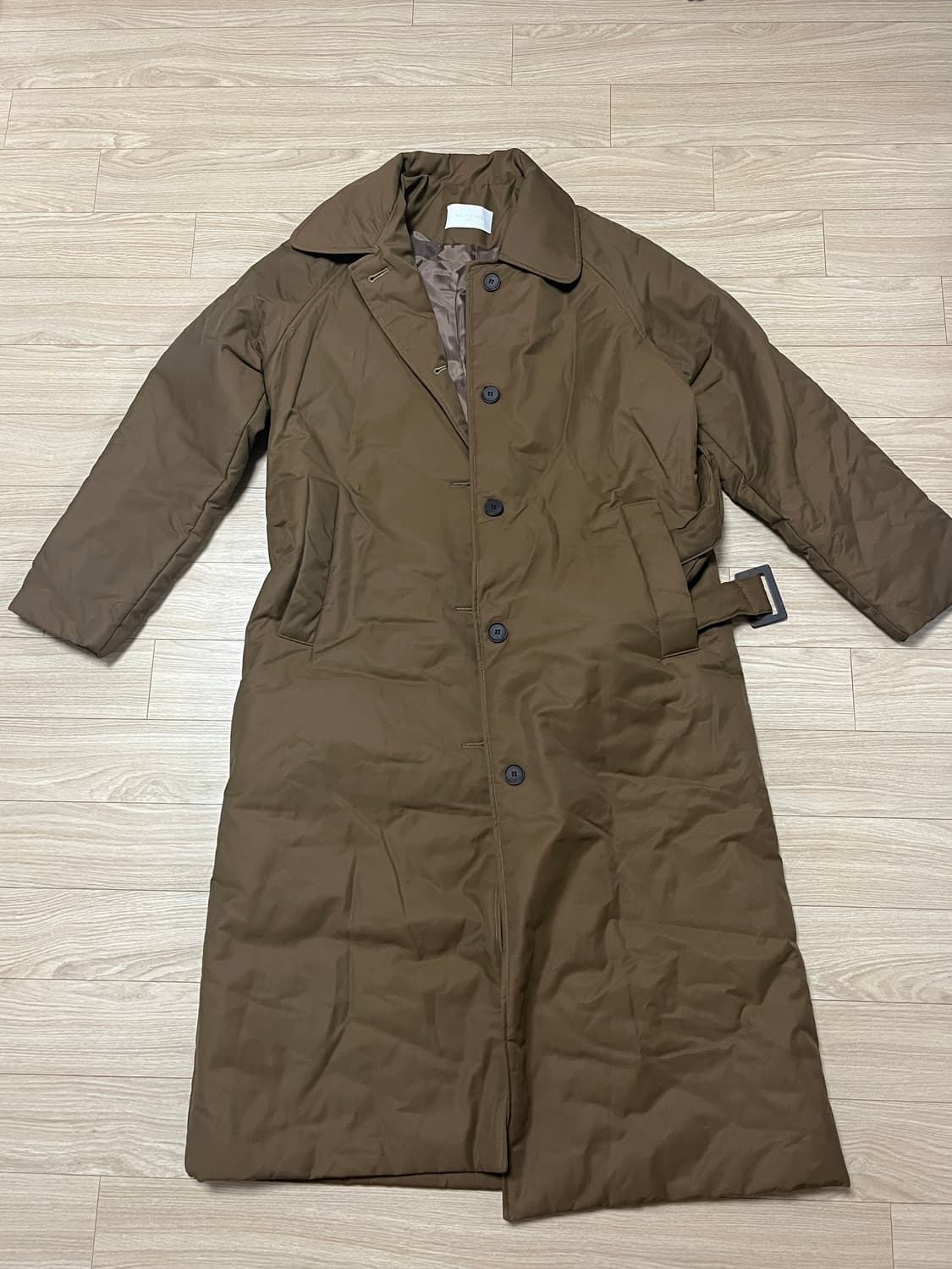 롱패딩 브라운 & 베이지 FREE(새상품) 상품이미지1