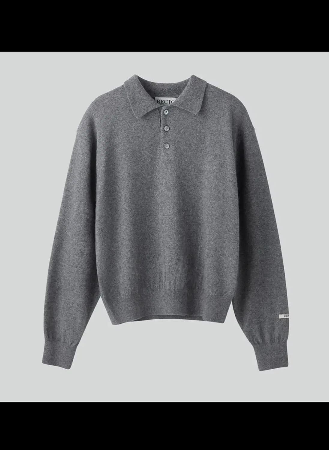 렉토 오펠리아 쉬머 폴로 니트 그레이 상품이미지1