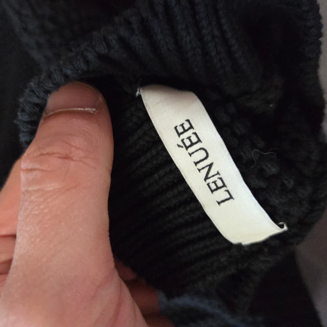 LENUEE 르누이 크로셰 하프넥 니트 탑 반팔니트 상품이미지9