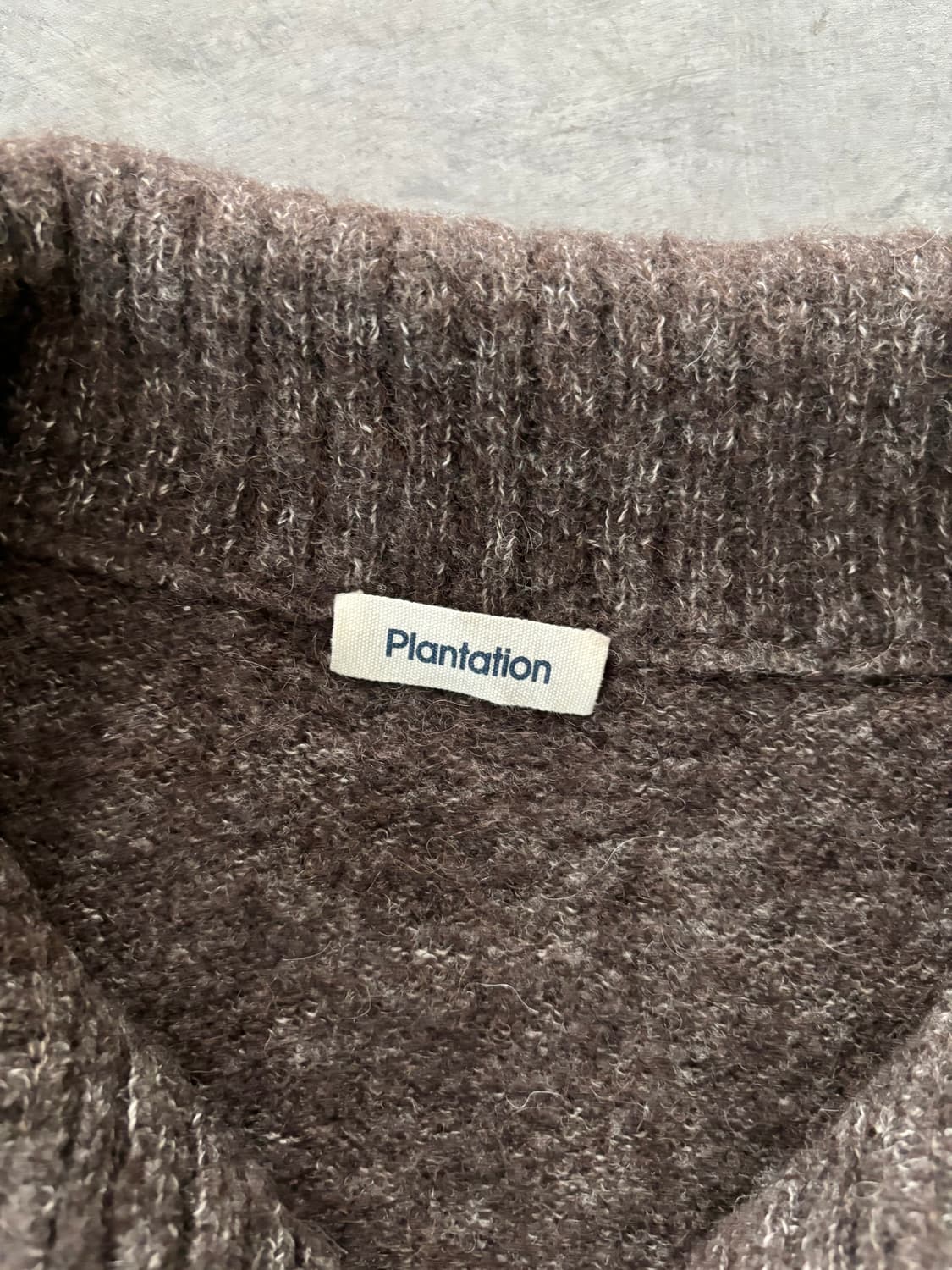 Plantation 플렌테이션 브라운 카라 버튼 가디건 상품이미지7