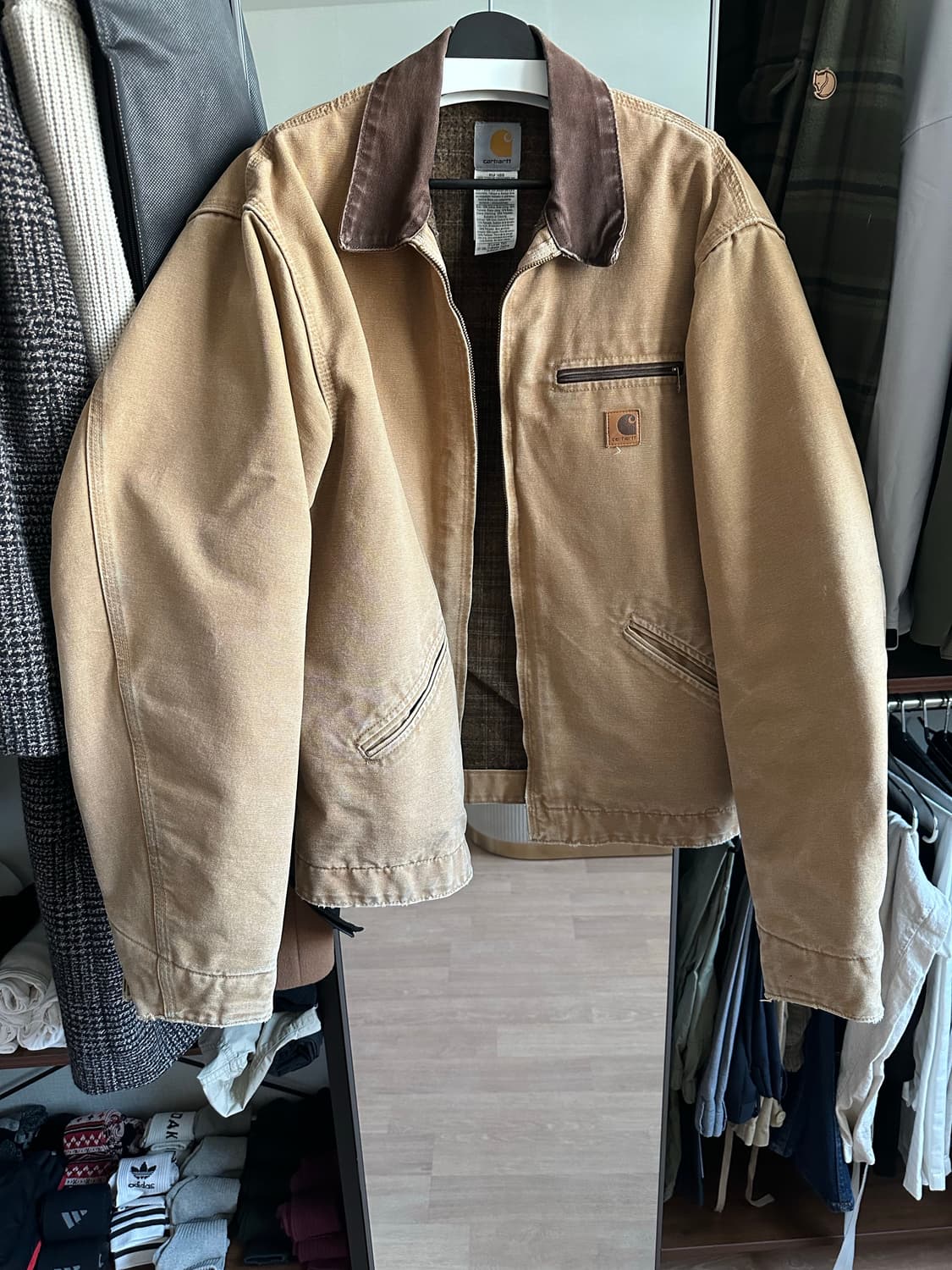 Vintage Carhartt Tan Detroit J97 CML 상품이미지1