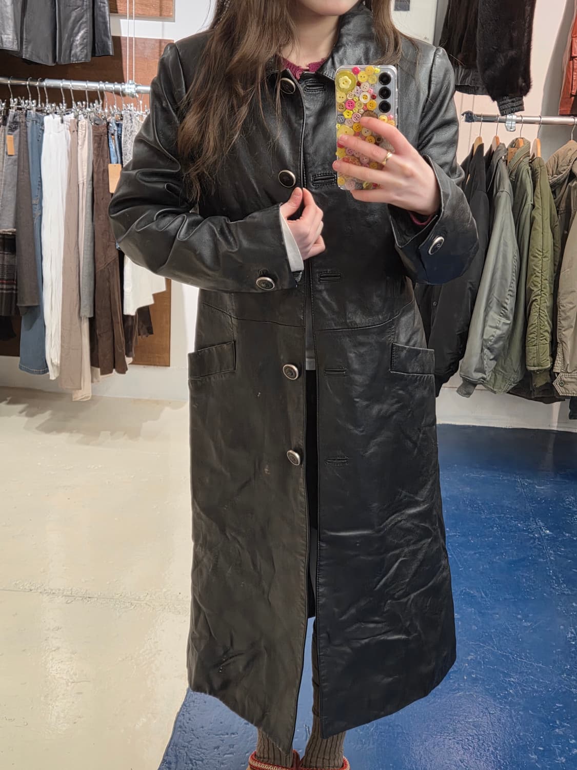 VERSUS 베르사체 베르수스 Italy 레더 코트 상품이미지3