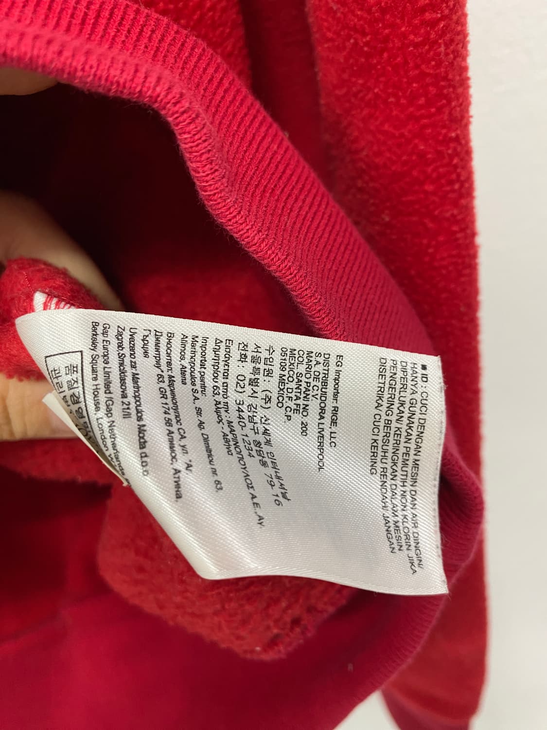 [GAP] 갭 체리레드 맛 🍒 폭닥 후드티 상품이미지8