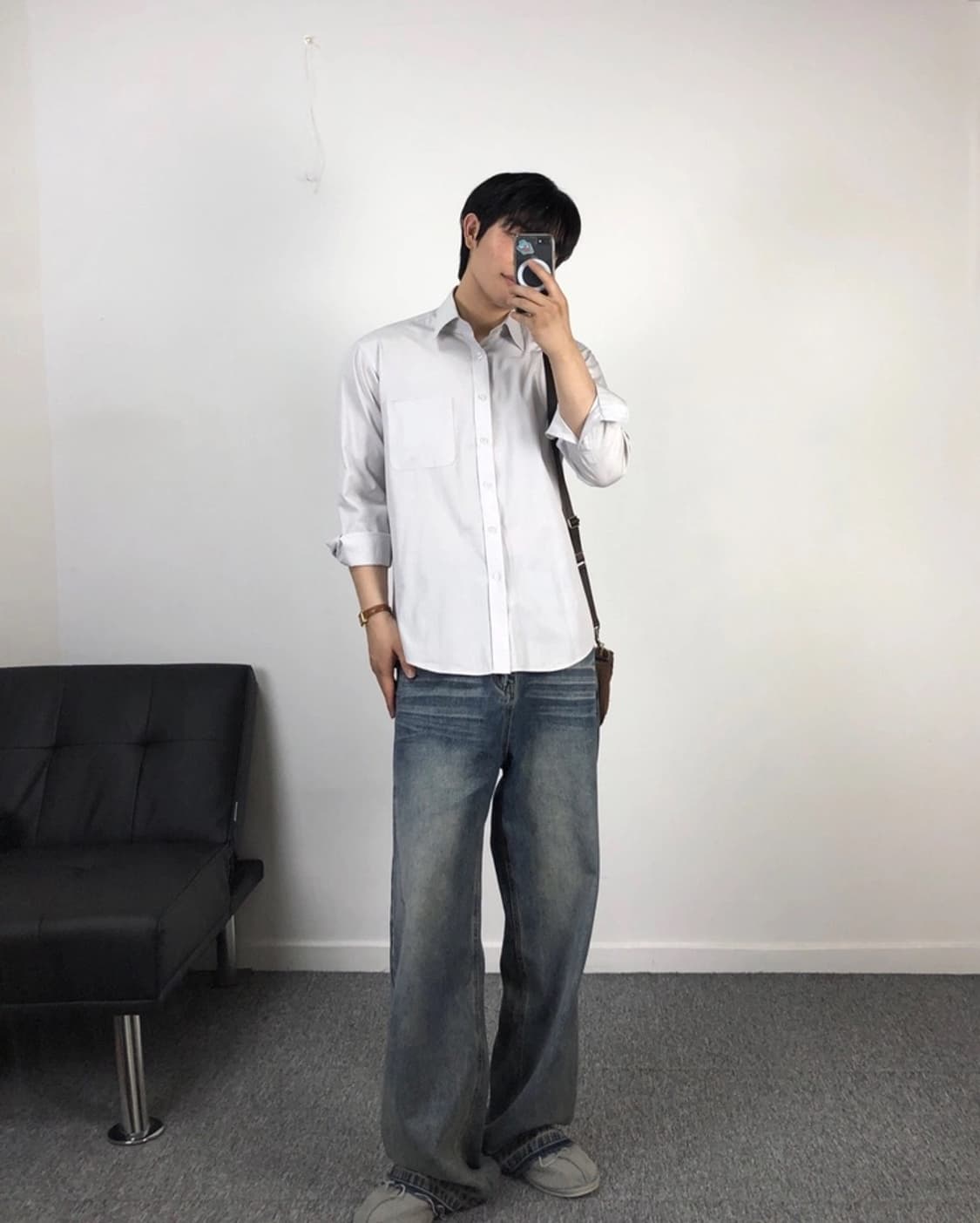 발렌시아가 정품 자수로고 셔츠 상품이미지2