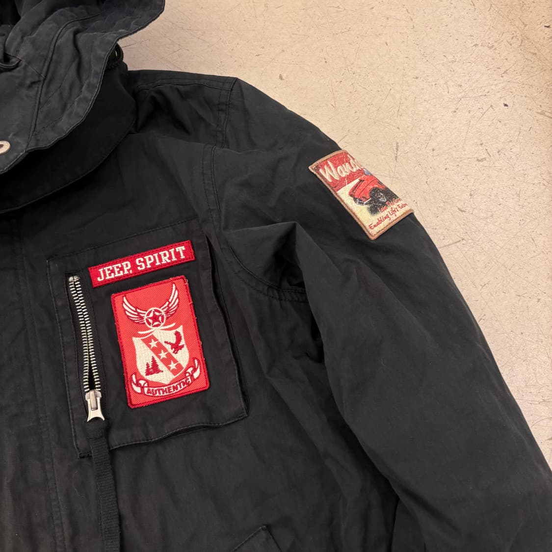 지프 패치 야상 자켓 상품이미지2