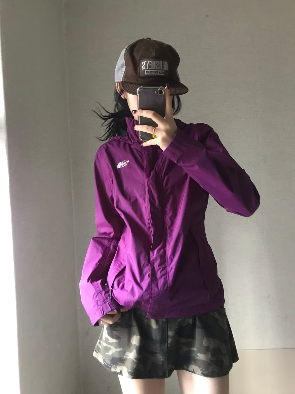 노페 플럼핑크 바람막이 상품이미지1