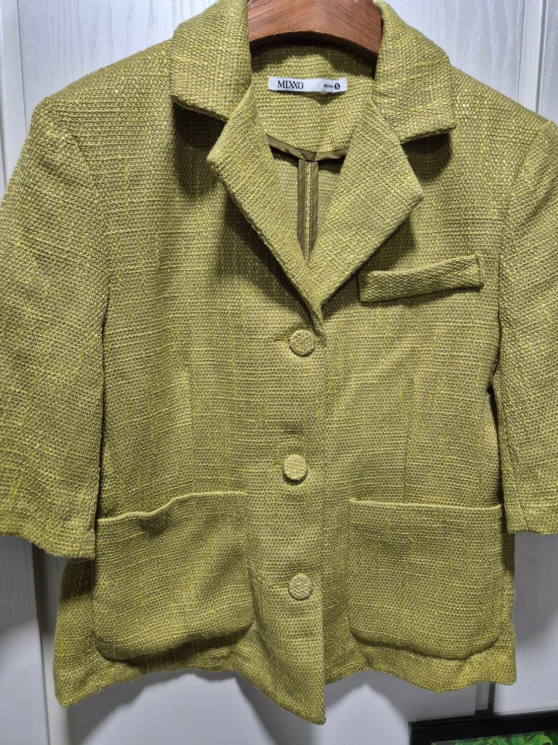 (세일)(새상품)MIXXO 트위드 반팔 자켓 상품이미지6