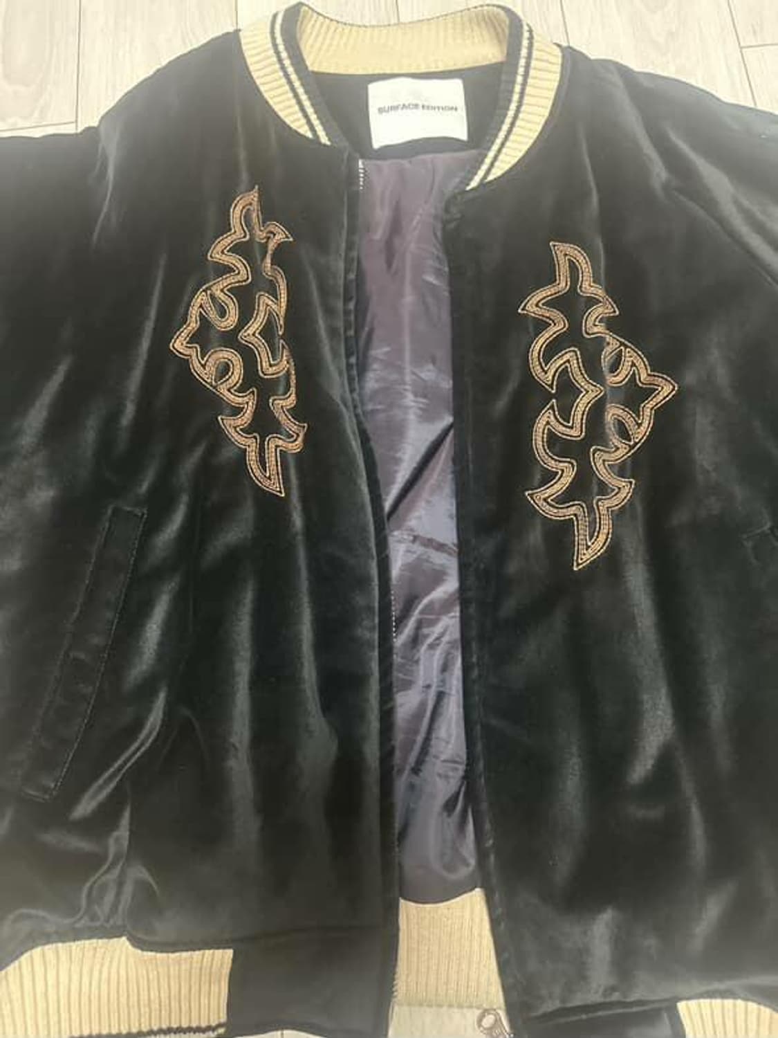 Surface edition velvet souvenir jacket 상품이미지2