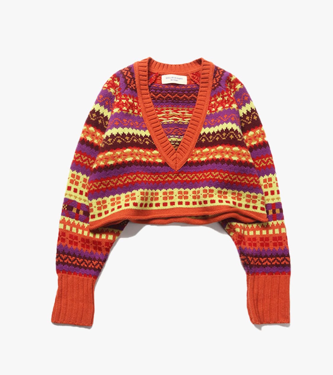 BEAMS BOY - FAIR ISLE V NECK KNIT 상품이미지1