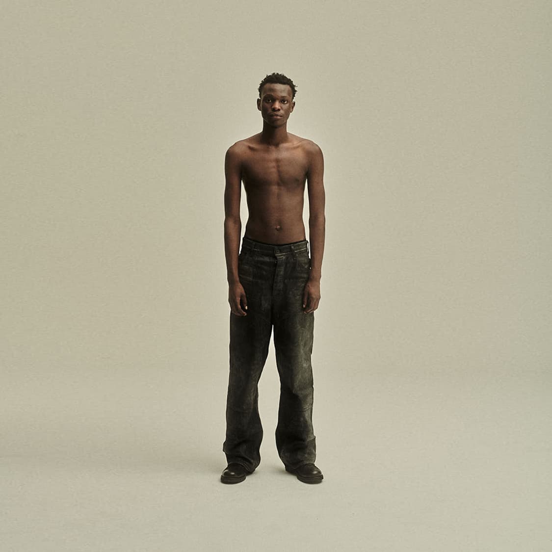 P.L.N LOW CROTCH OILSKIN DENIM 상품이미지1