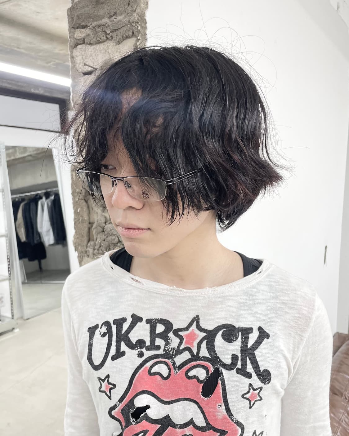 장폴고티에 더블 프레임 반무테 안경 상품이미지2