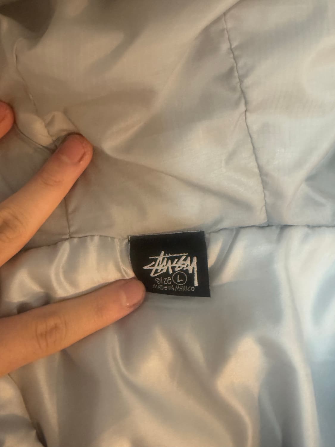 스투시 쓰리지퍼 그레이 경량 상품이미지2