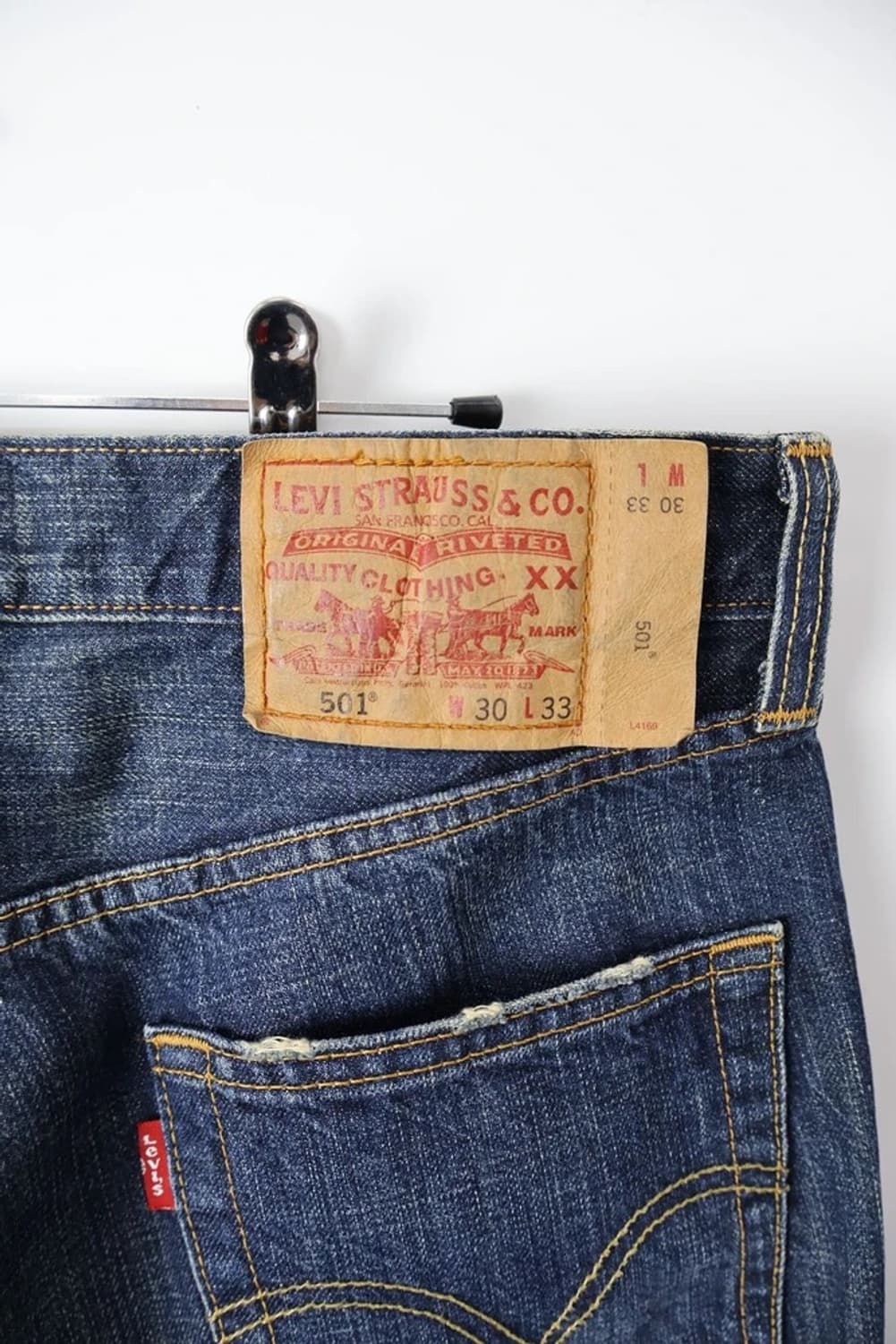 Levi’s 501 Washed Distressed Denim 상품이미지6