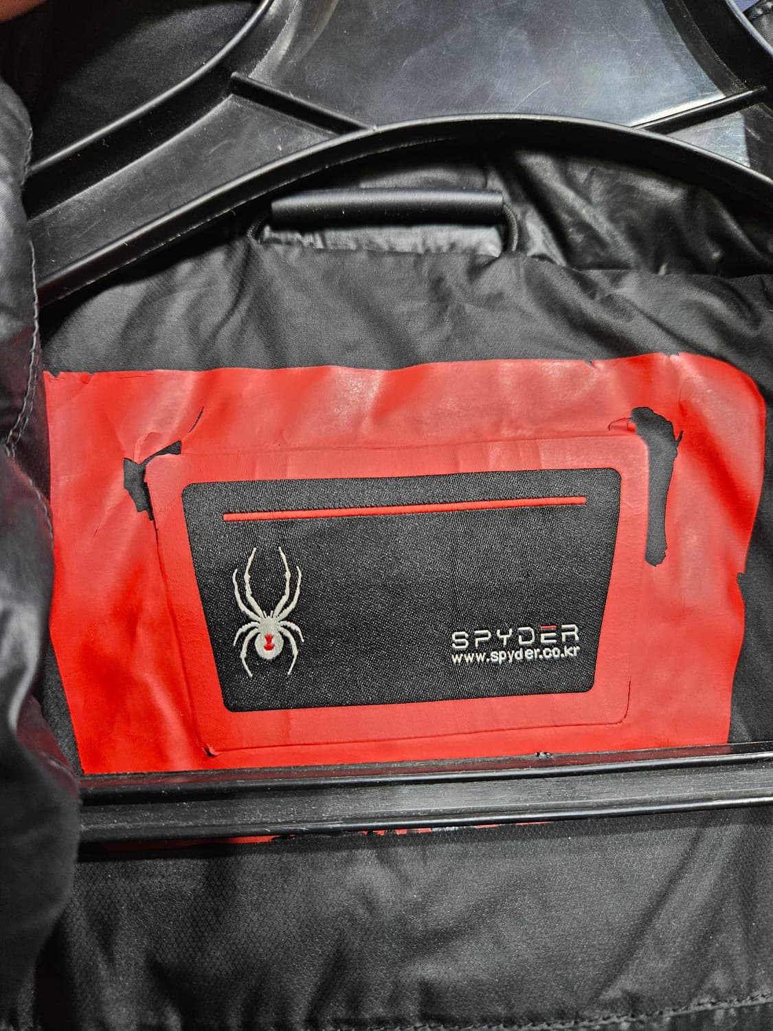 스파이더 블랙컬러 남성 105 덕다운 롱패딩  상품이미지3