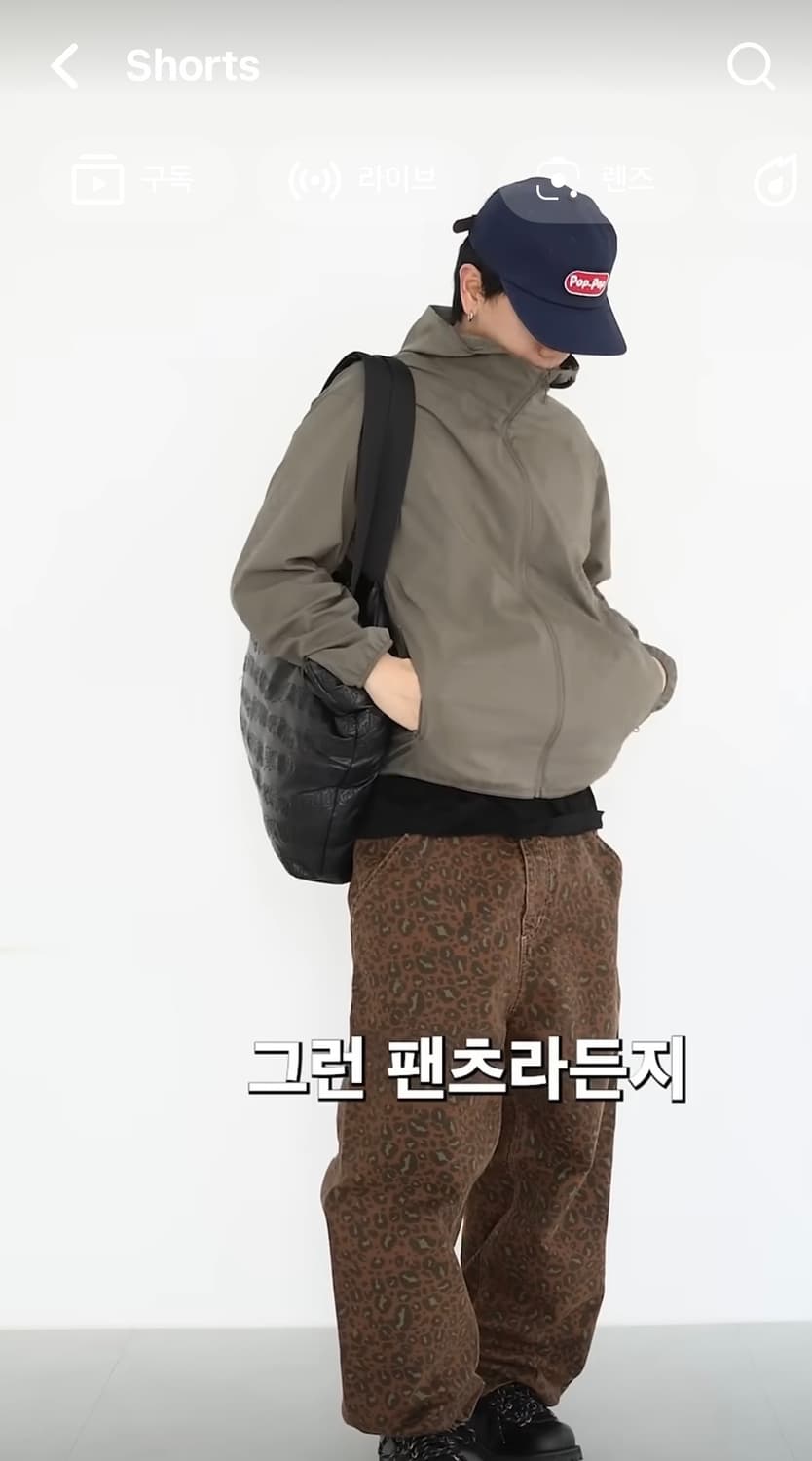 유니클로 UV 포켓터블 바람막이 올리브 S (새상품) 상품이미지3