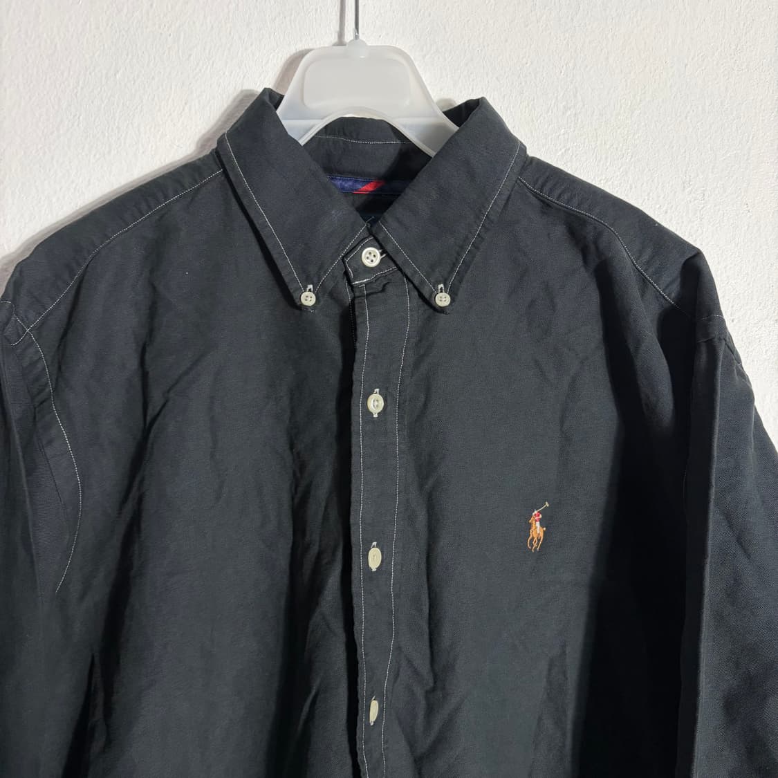 폴로랄프로렌 레드 포니 블랙 옥스포드 셔츠(L) 상품이미지4