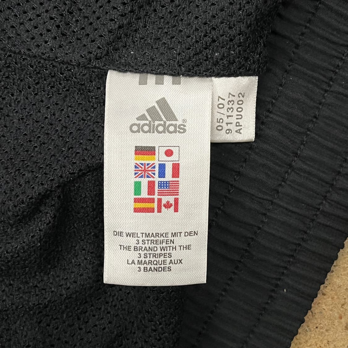 [정품/100] 아디다스 블랙 삼선 트랙탑 져지 b18 상품이미지6