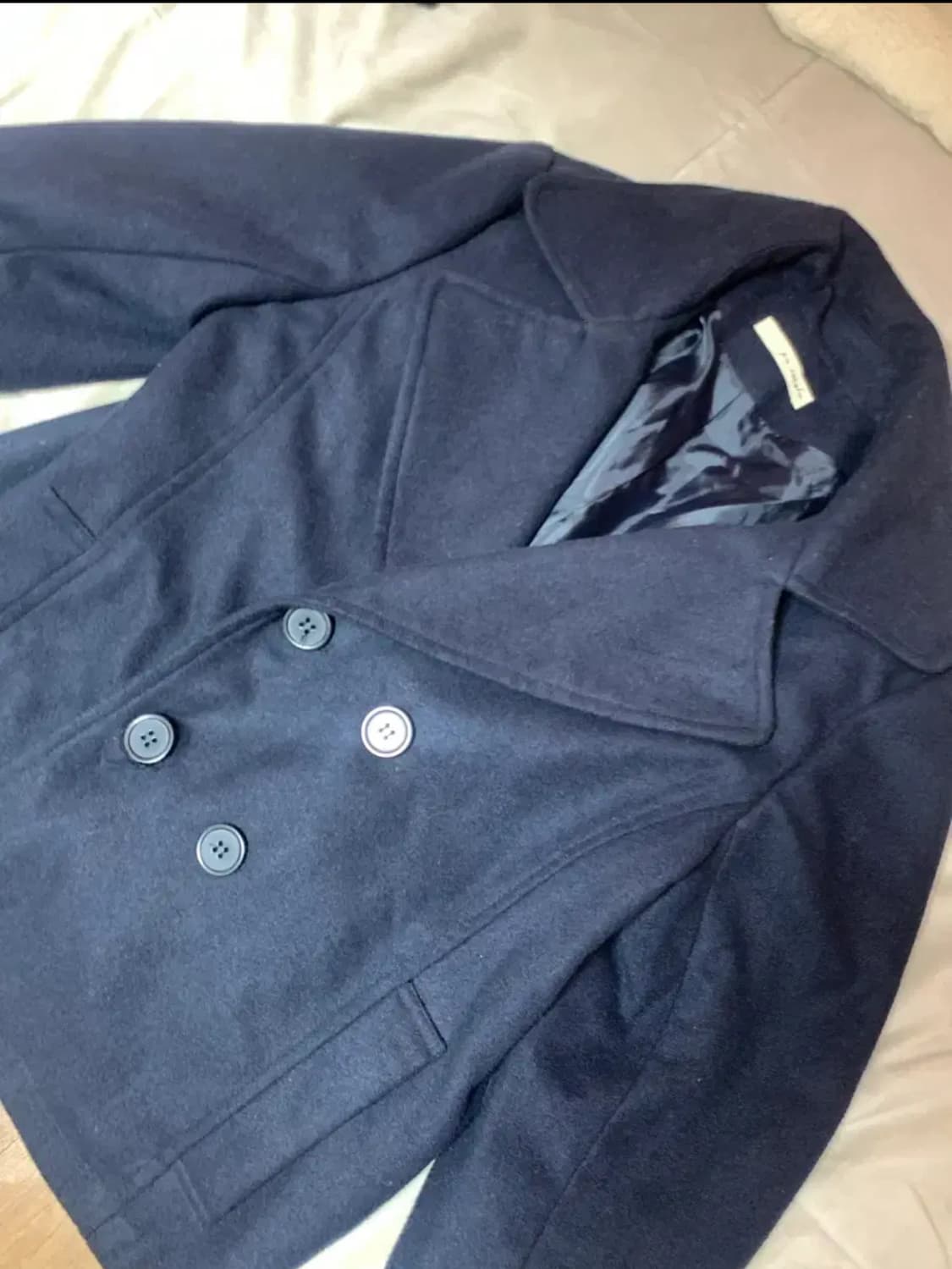 일본빈티지 네이비 숏 코트 상품이미지2