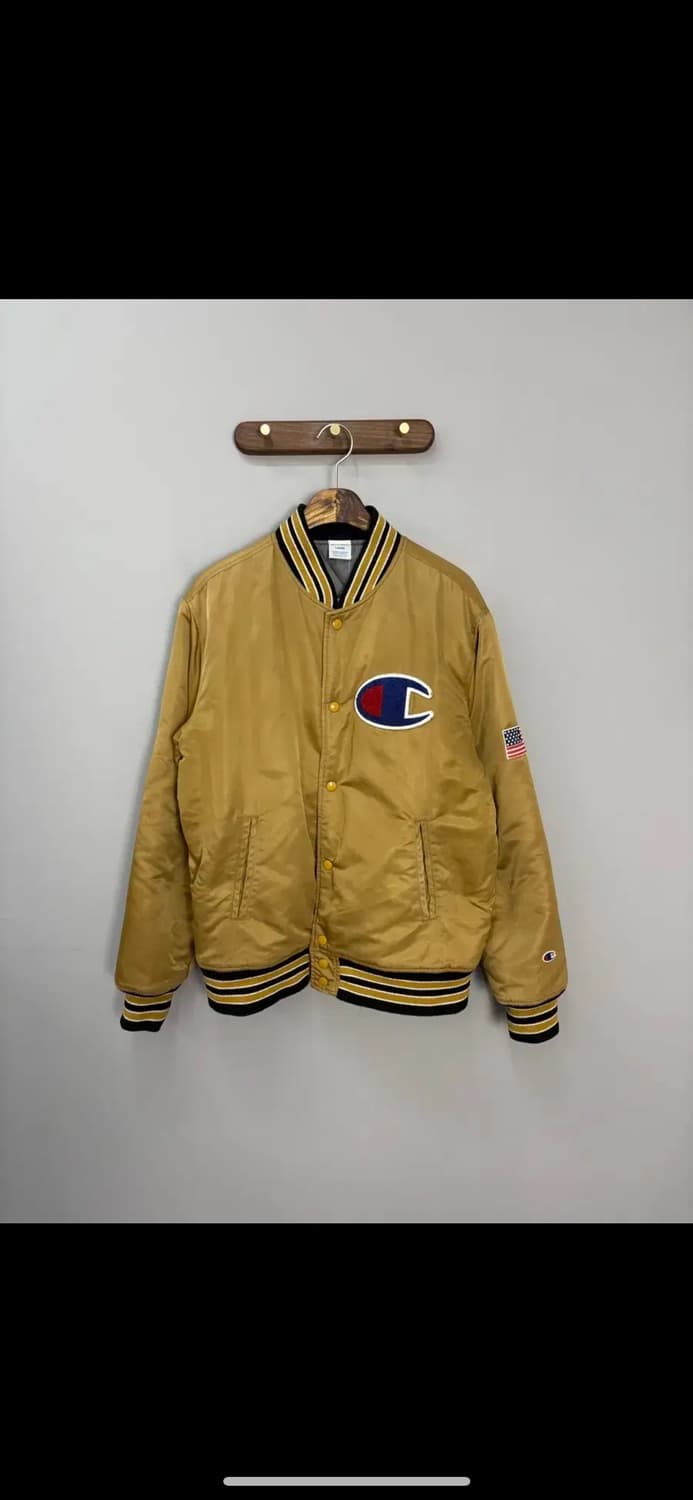 챔피온 빅로고 새틴 스타디움 바시티 재킷 H1594 상품이미지2