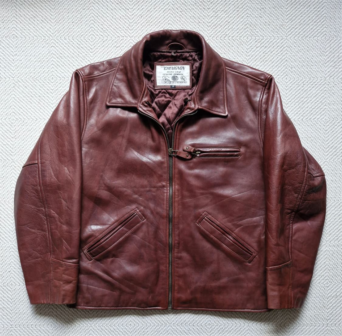 쉐비뇽 카우하이드 플라잉 봄버자켓  상품이미지2