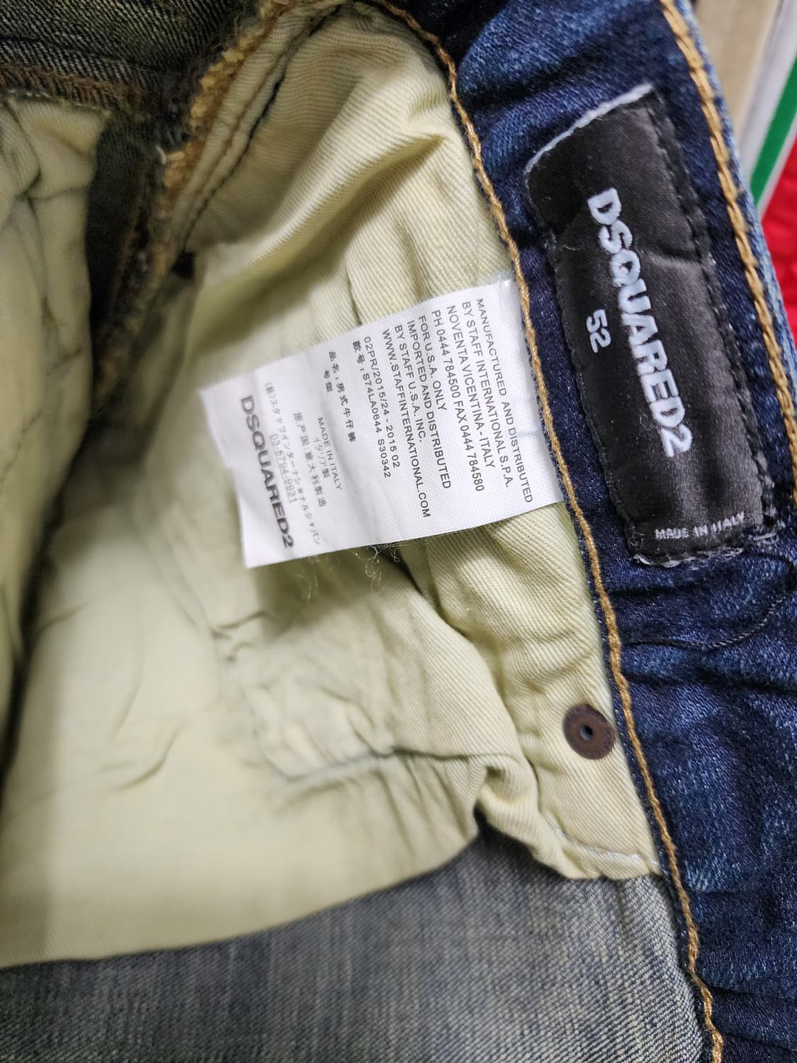 디스퀘어드2 콜마이너 바이커 타이디 청바지 상품이미지5